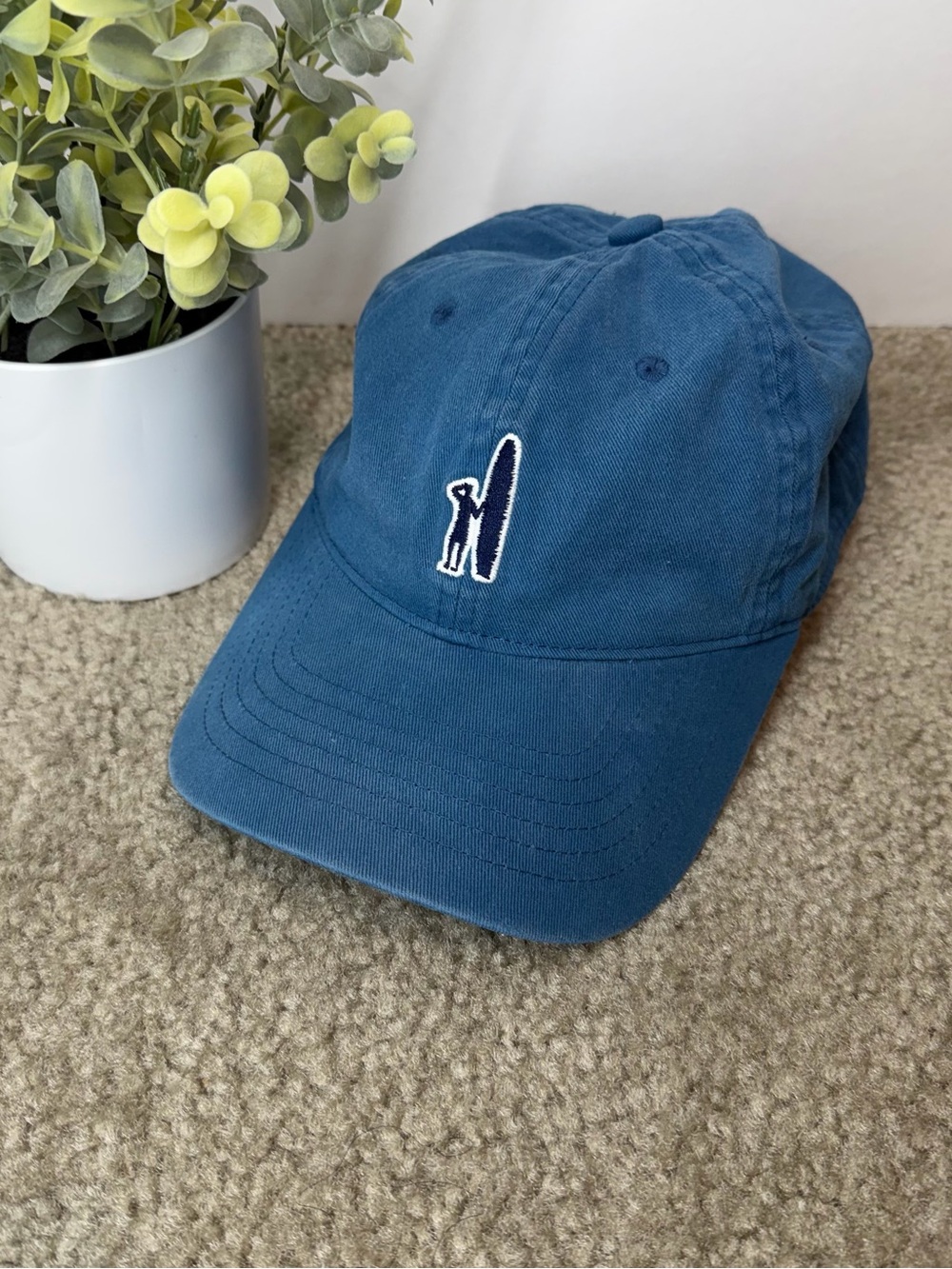johnnie-O Blue Adjustable Solid Baseball Cap Hat Men’s Casual One Size